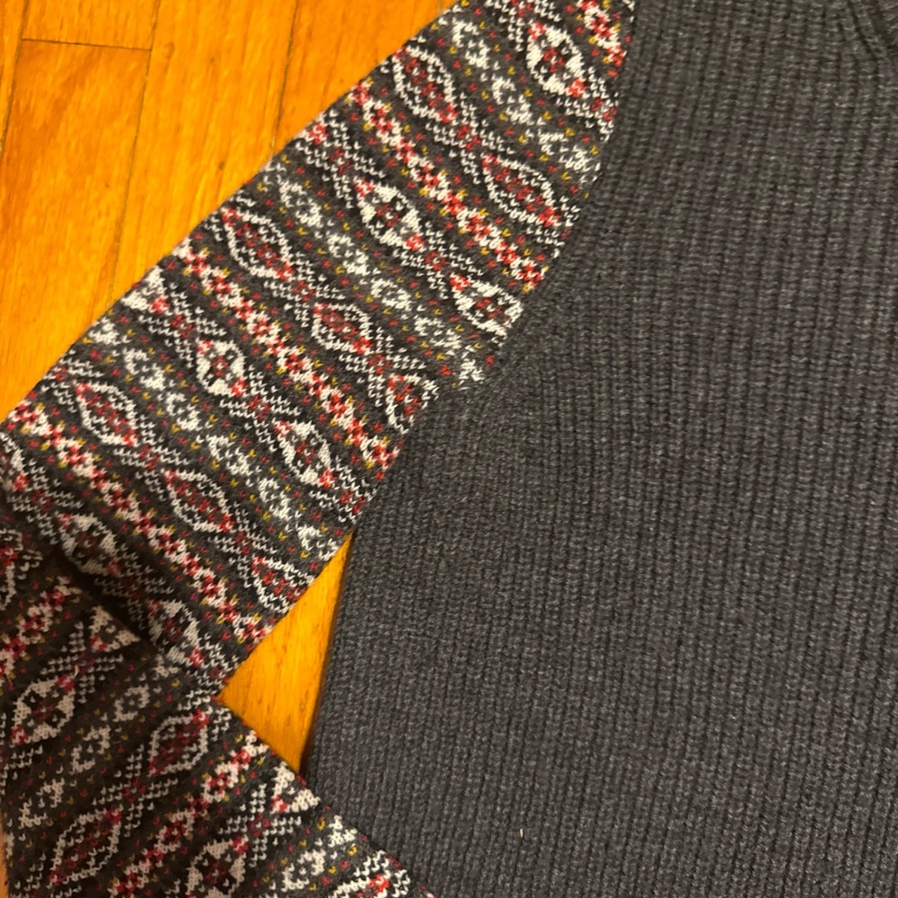 Rag & Bone Small Gray Patterned Sweater - image 4